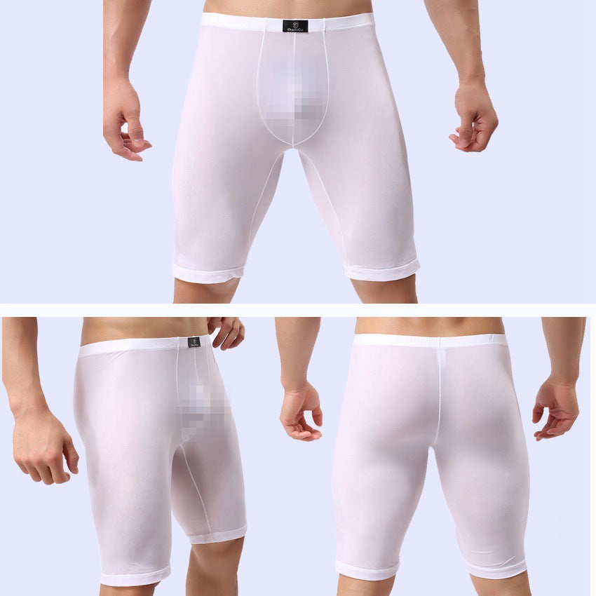 Men's Breathable Mid Waist Long Leg Underwear