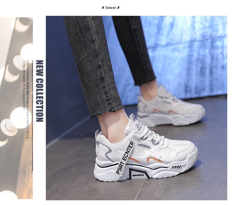 New Spring Women Sneakers Lightweight and Chunky Platform  Fashion Casual  Breathable Vulcanized Shoes