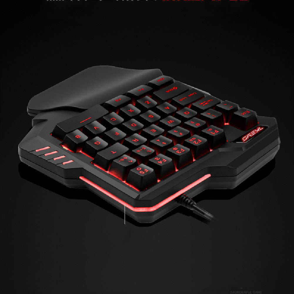 One-handed RGB Mechanical Gaming Keypad