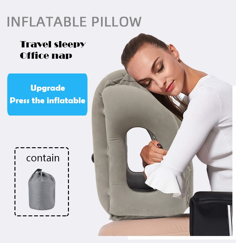 Inflatable Cushion Travel Pillow The Most Diverse & Innovative Pillow for Traveling 2017 Airplane Pillows Neck Chin Head Support