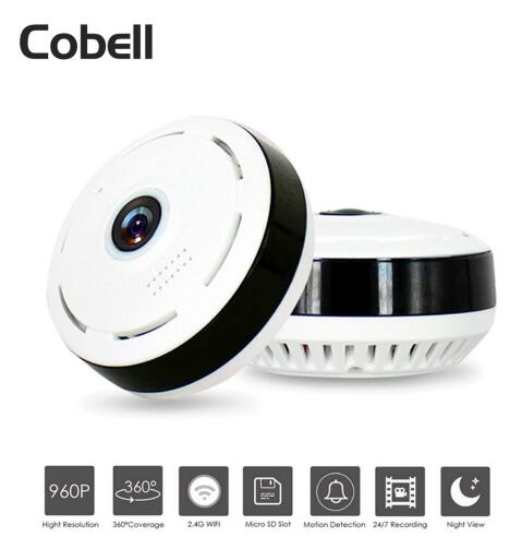 Cobell 960P Wifi IP Camera Home Security Wireless 360 Degree Panoramic CCTV Camera Night Vision Fish Eyes Lens VR Cam