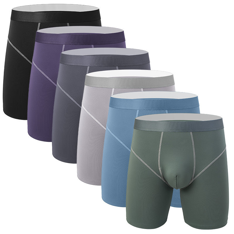 Men's Anti-wear Leg Casual Mid-rise Boxers