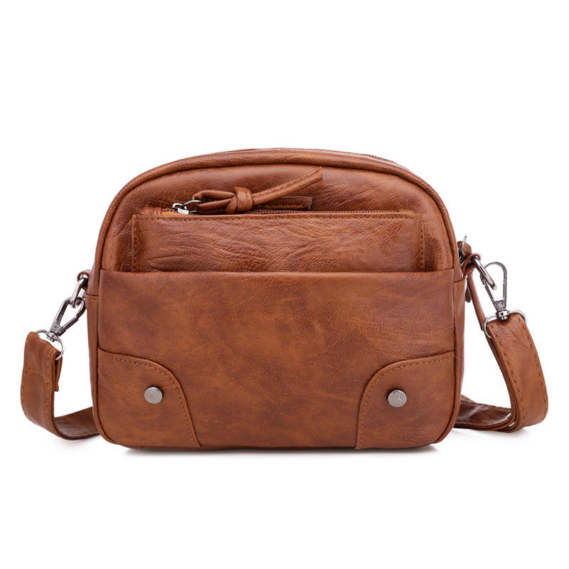 Simple Retro Multi-compartment Travel Fashion Messenger Bag