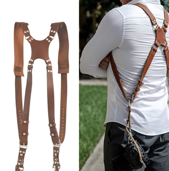 Multi Functional Adjustable Camera Leather Shoulder Strap